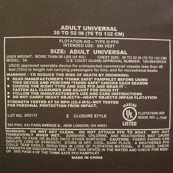 Overton’s life vests! - Picture 8 of 9